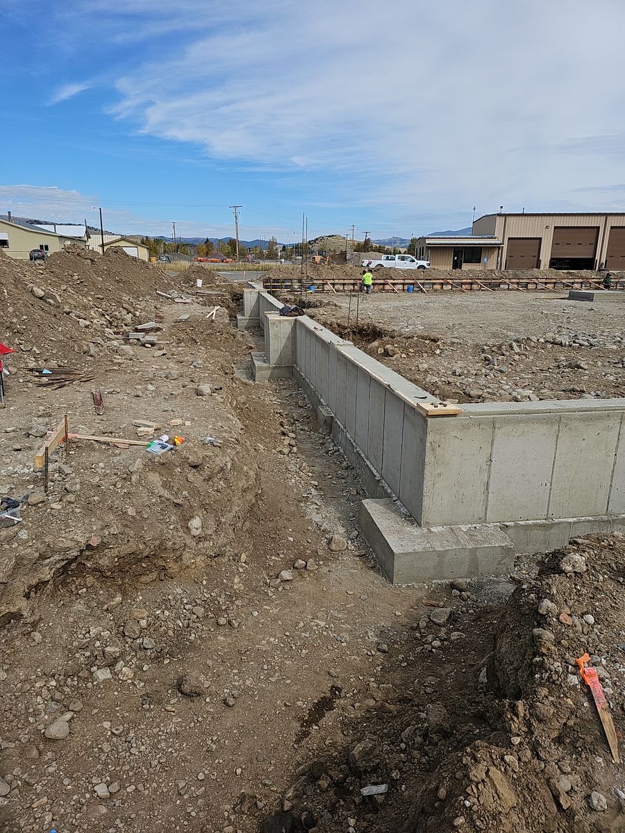 Concrete work for Blue Mountain Construction in Roundup, MT