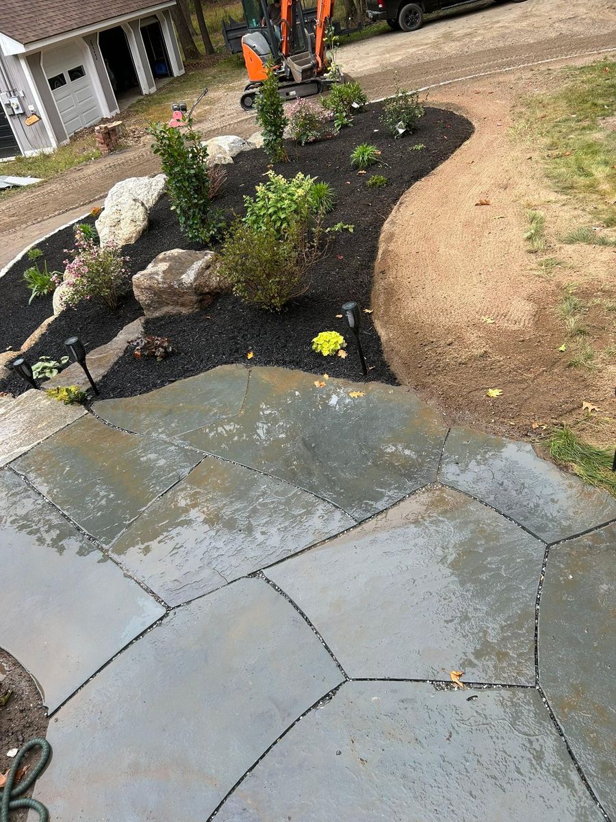 Patio Design & Construction for Organic Innovations Stonework and Design in Brunswick, ME