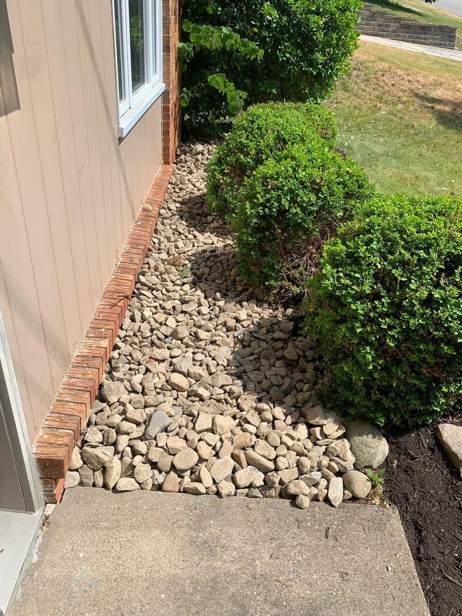 Rock Installation for Trueman Landscaping in Wexford, PA