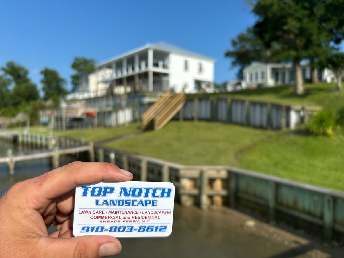 Sod Installation for Top Notch Landscape in Sneads Ferry, NC