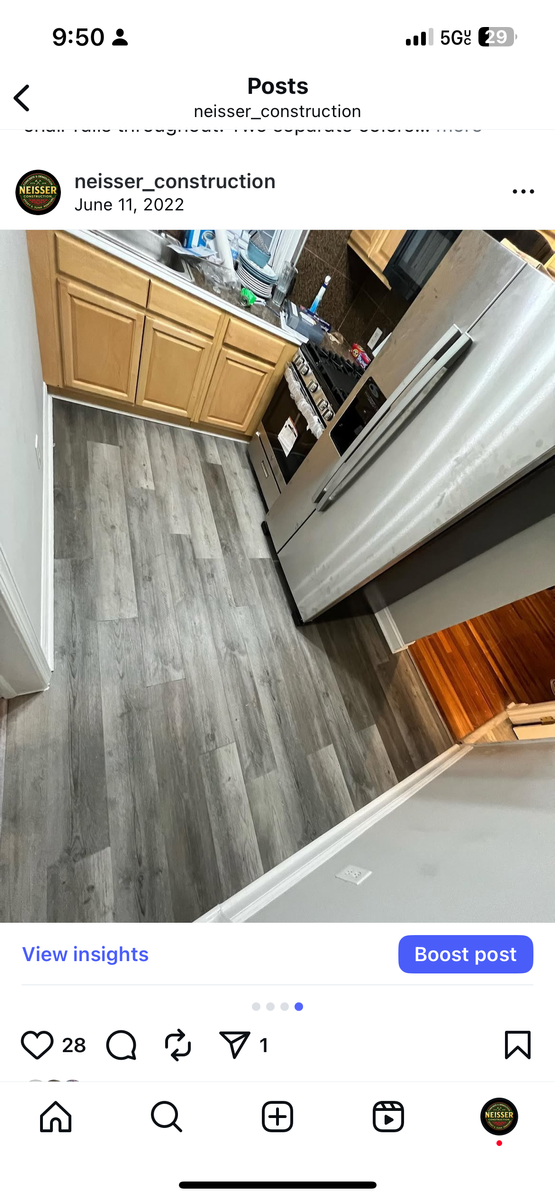 Flooring for Neisser Construction in Philadelphia, PA