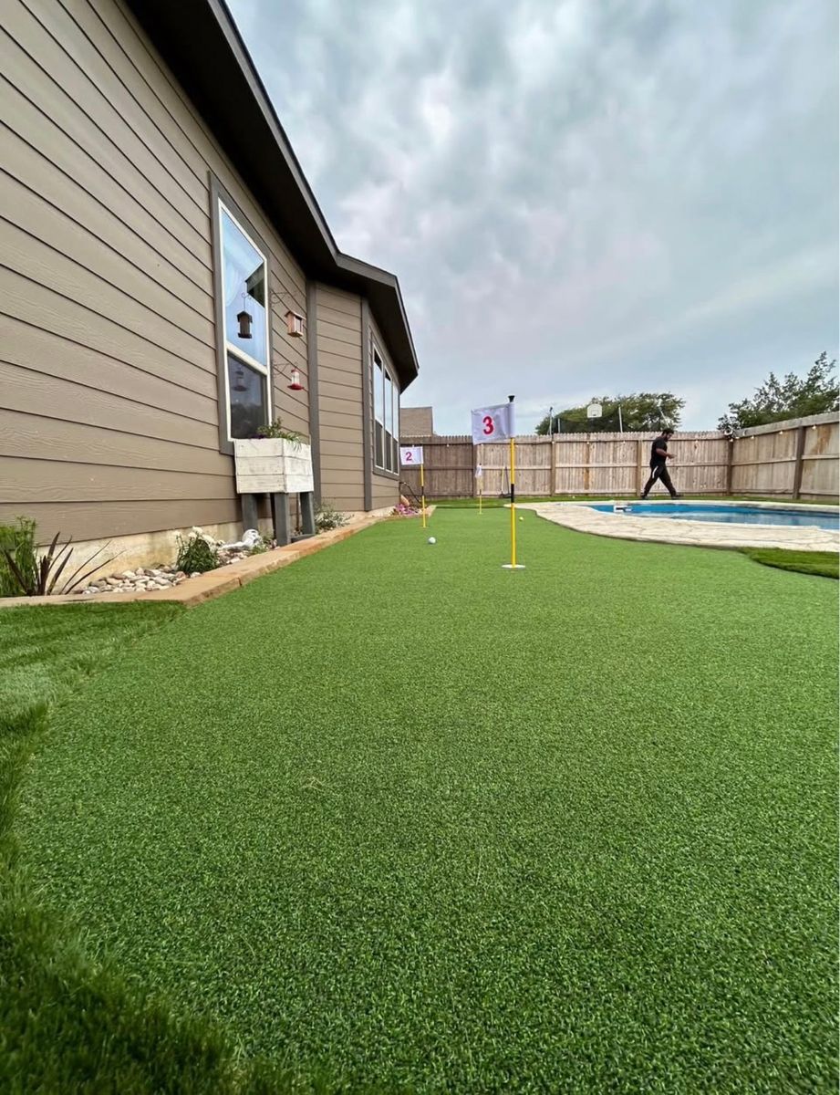 Turf Installation for Creative Edge Co. in San Antonio, TX