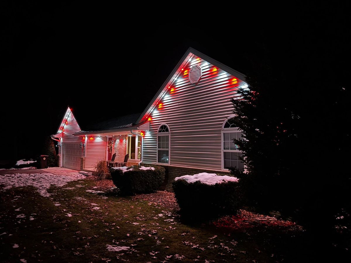 Permanent Outdoor Lighting for Risner Construction in De Motte, IN