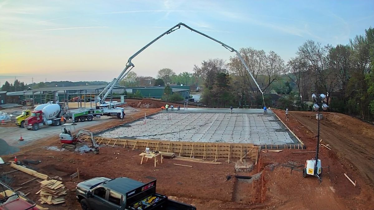 Concrete Slab Construction for Tavarez Designs LLC in Huntsville, AL