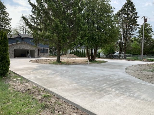 Sidewalk Installation for Martin Concrete Contracting in Lexington, MI