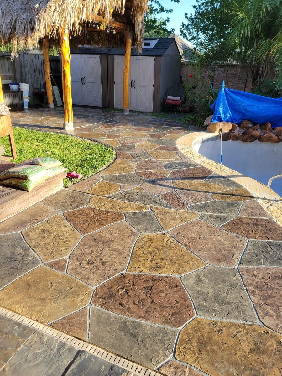 Pool Deck Paving for 123 Pool Renovations in Houston, TX