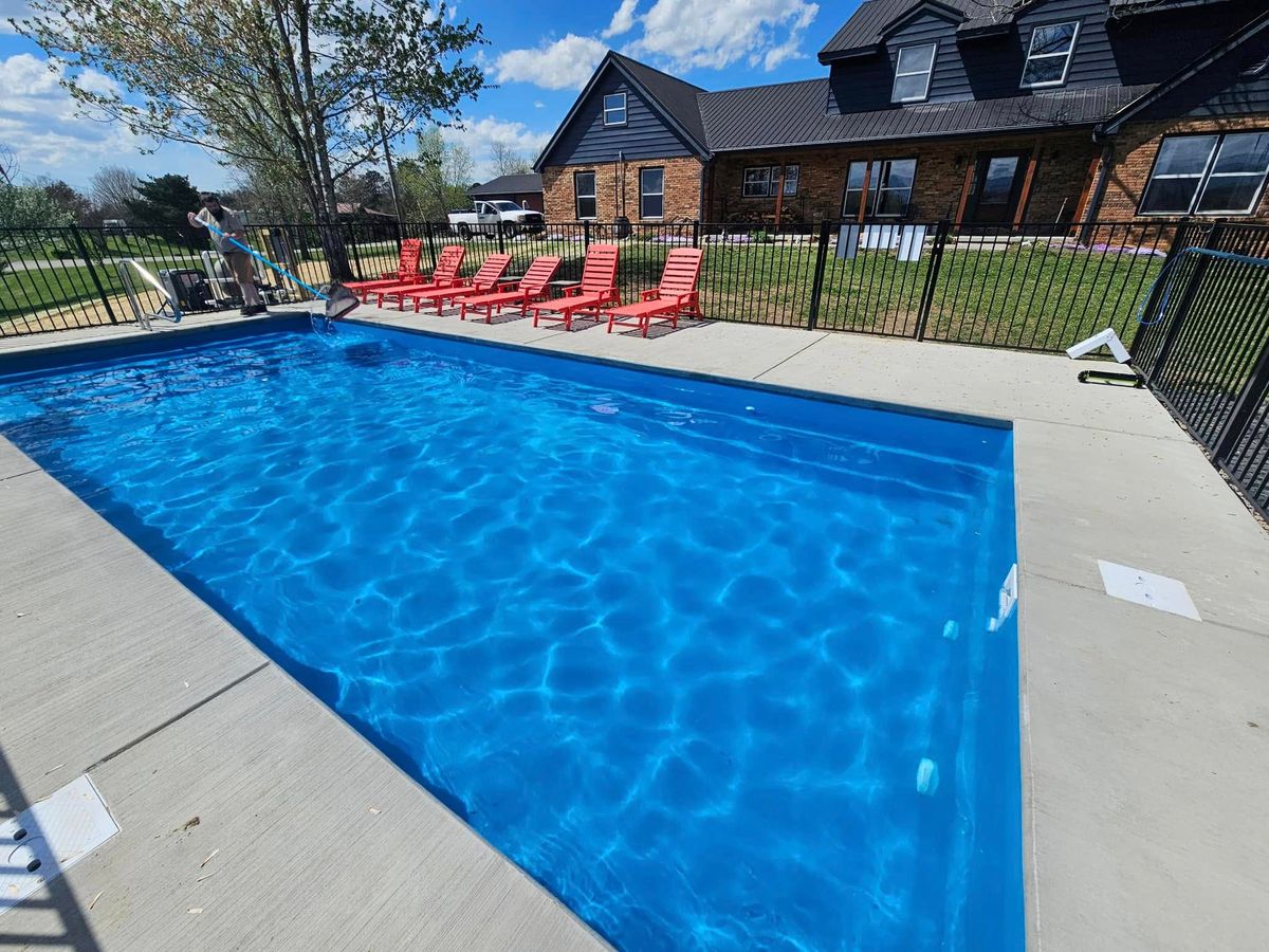 Fiberglass Pool Construction for Grasshopper Excavating & Pools in Pigeon Forge, TN