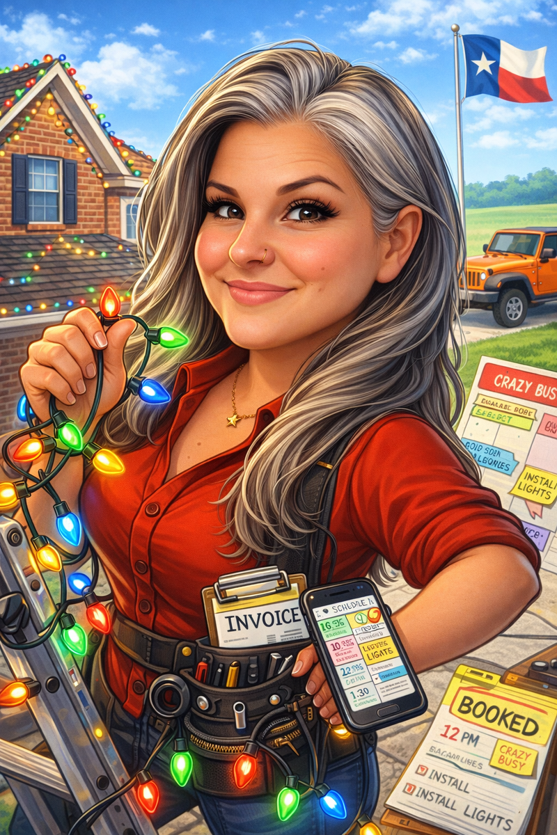 Residential Christmas Light Installation for North Star Lighting in Conroe,  TX