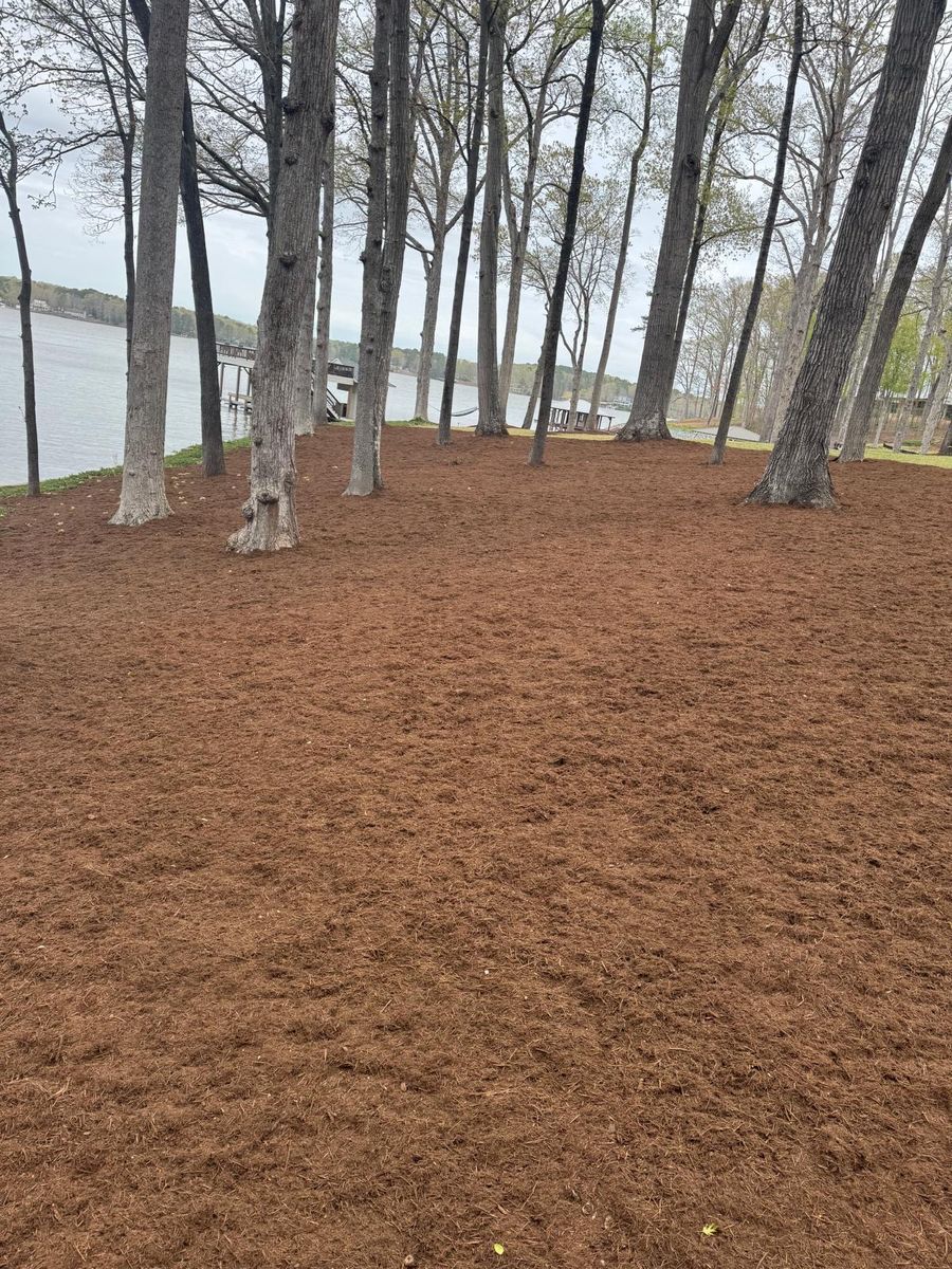 Mulch Installation for Rosales Landscaping LLC in Lake Gaston, North Carolina