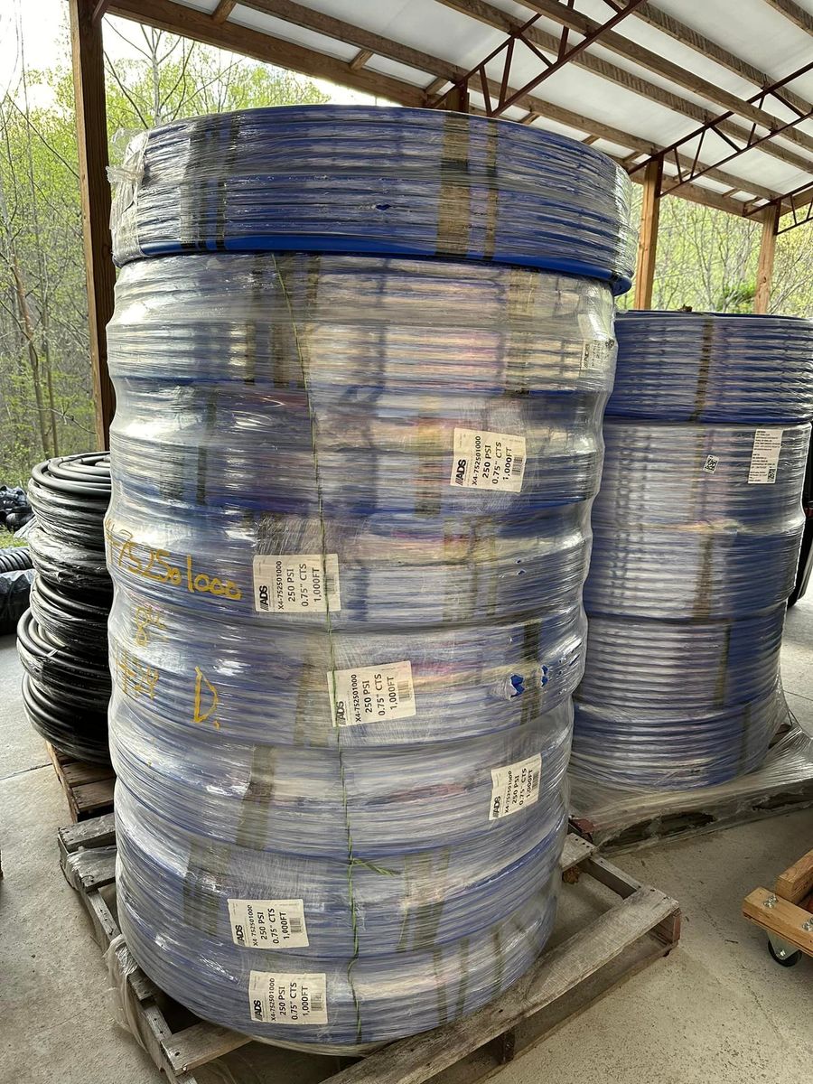 Sale of hdpe waterline for SNL AERATION in Pecks Mill,,  WV