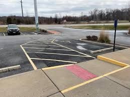 Striping for Fallbrook Asphalt Company in Fallbrook, CA