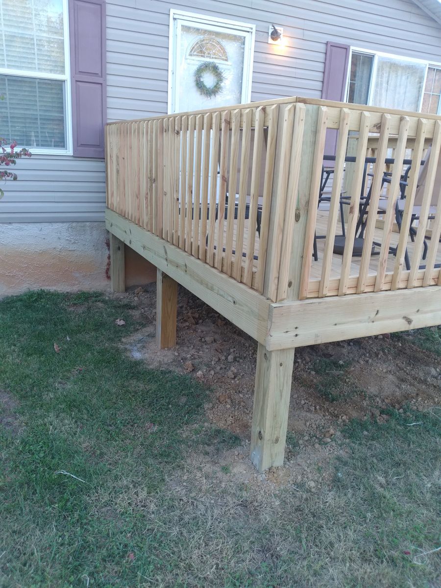 Deck Installation for The Handyman Viking in Dandridge, TN