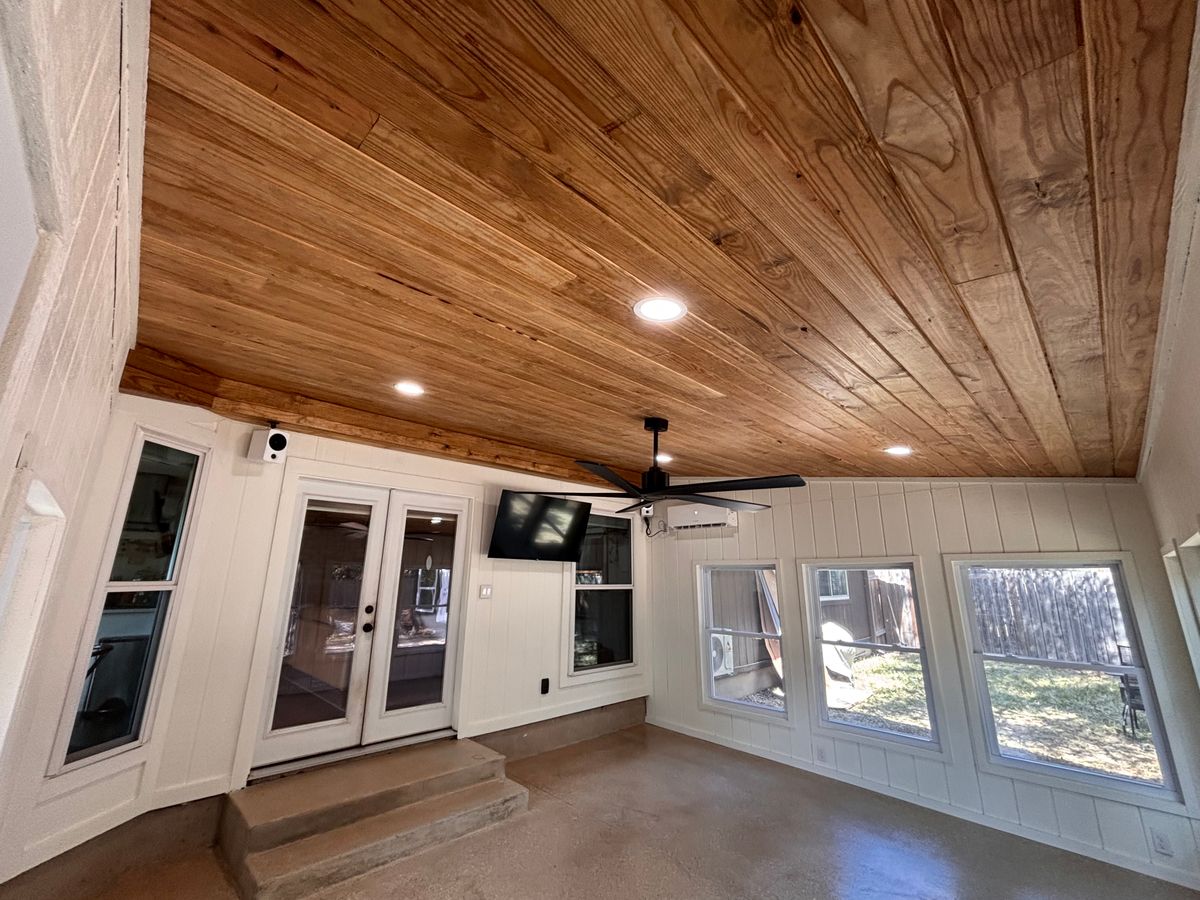 PATIO COVERS for ATX Outdoor Construction in Cedar Creek, TX