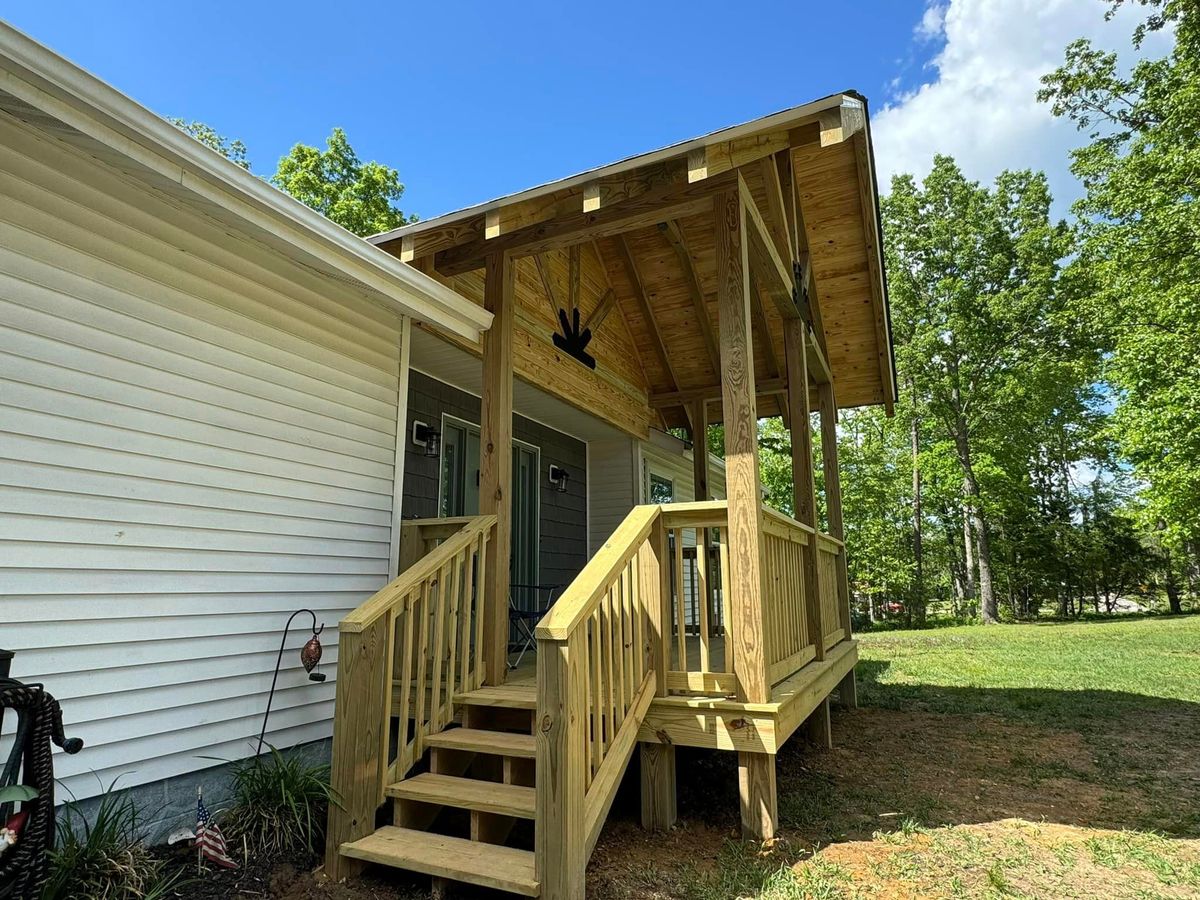 Deck & Patio Installation for Trace Lawson Construction in Hohenwald, TN