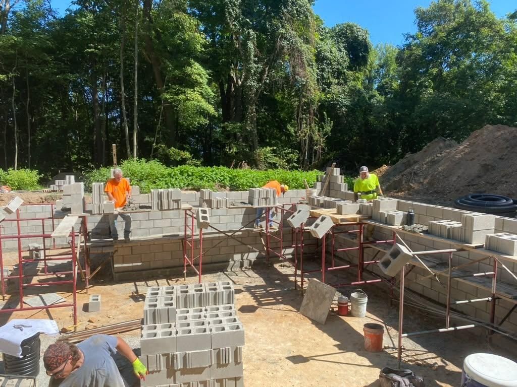 CMU Foundation for Shamblin Masonry & Restoration in Columbus, Ohio