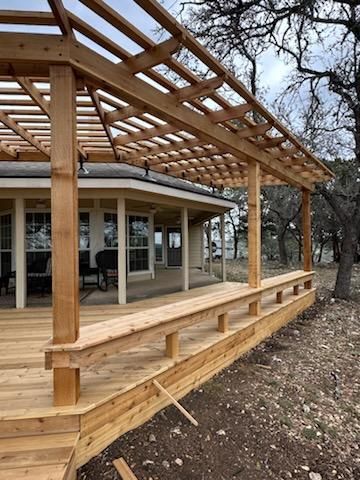 Pergola And Canopy Installation for Dos Gringos Outdoor Living in New Braunfels, TX
