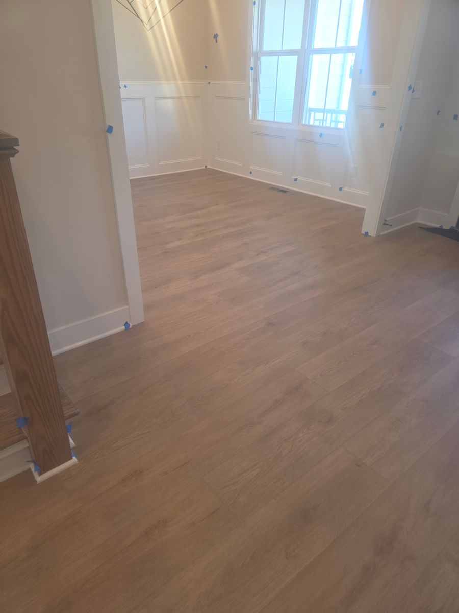 LVP and Laminate flooring for Novo Tile Co. in Wendell, NC