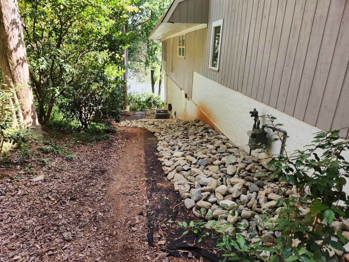 Swale Contruction for Drain My lawn in Monroe, NC