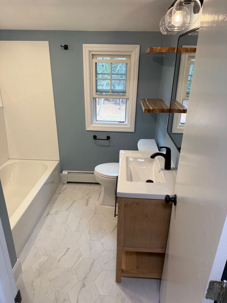 Bathroom Renovation for DiPersio Construction in Wilmington, MA