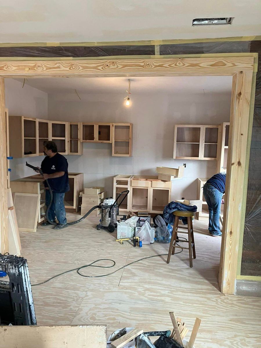  Custom Cabinetry for Brothers Construction in Crockett, TX