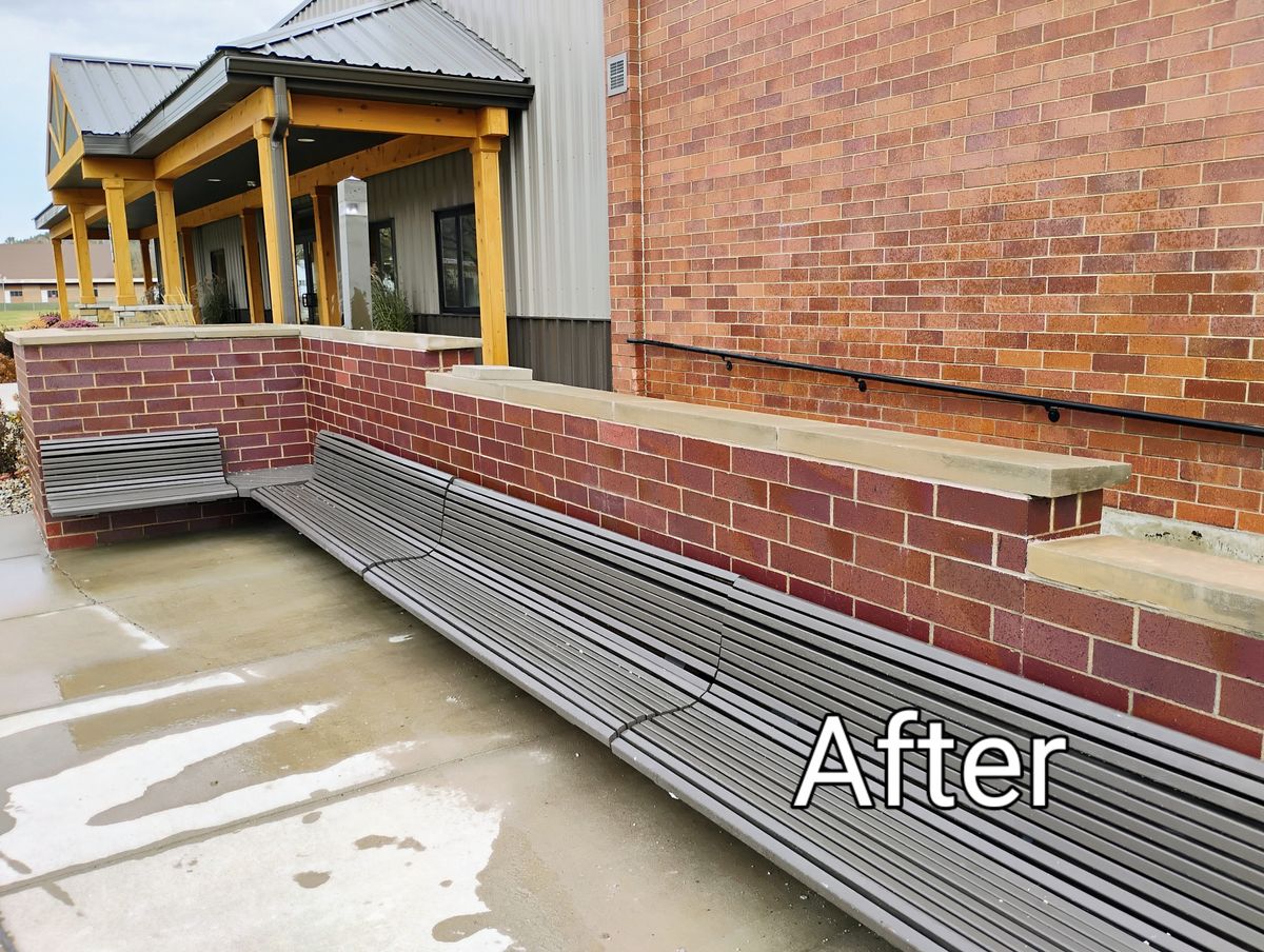 Brick Cleaning for To the Point Masonry in Spring Valley, WI