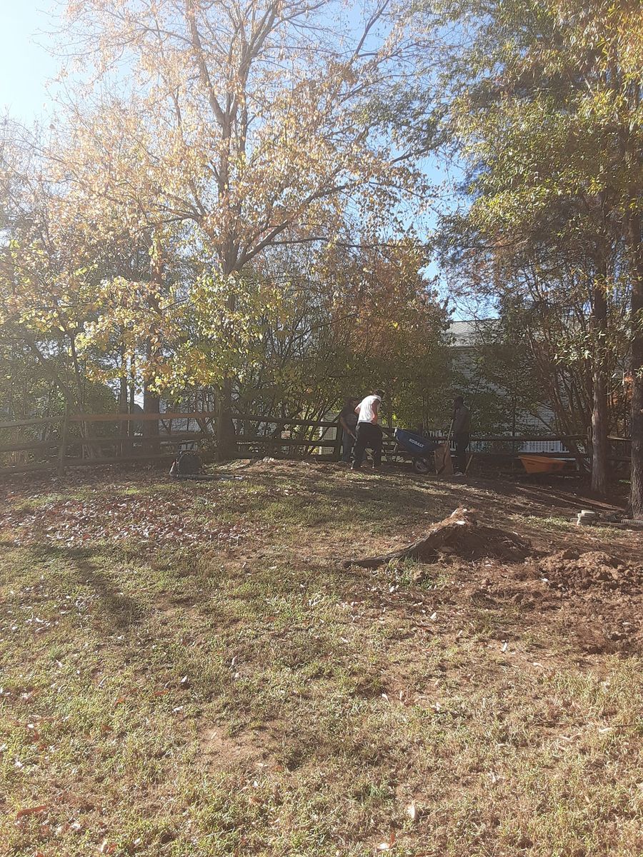 Fall Clean Up for Oakhurst Landscaping and Tree Service in Charlotte, NC