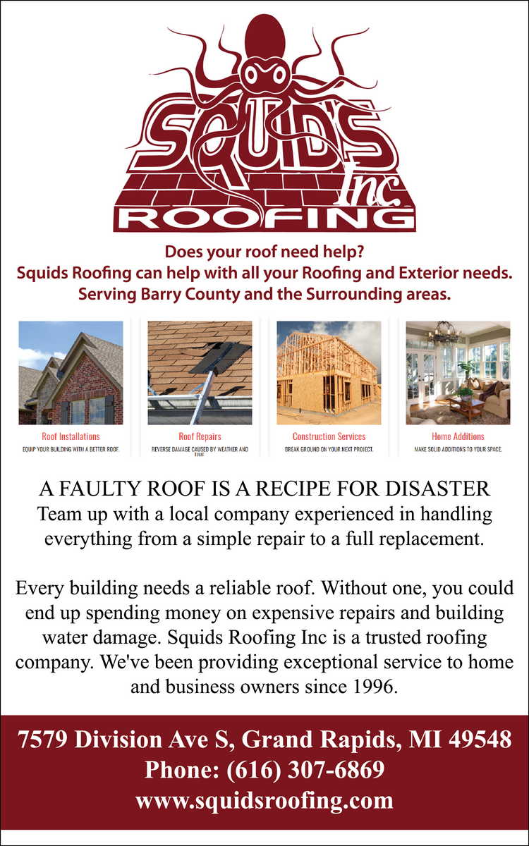 Roofing Installation for Squids Roofing Inc in Cutlerville, MI