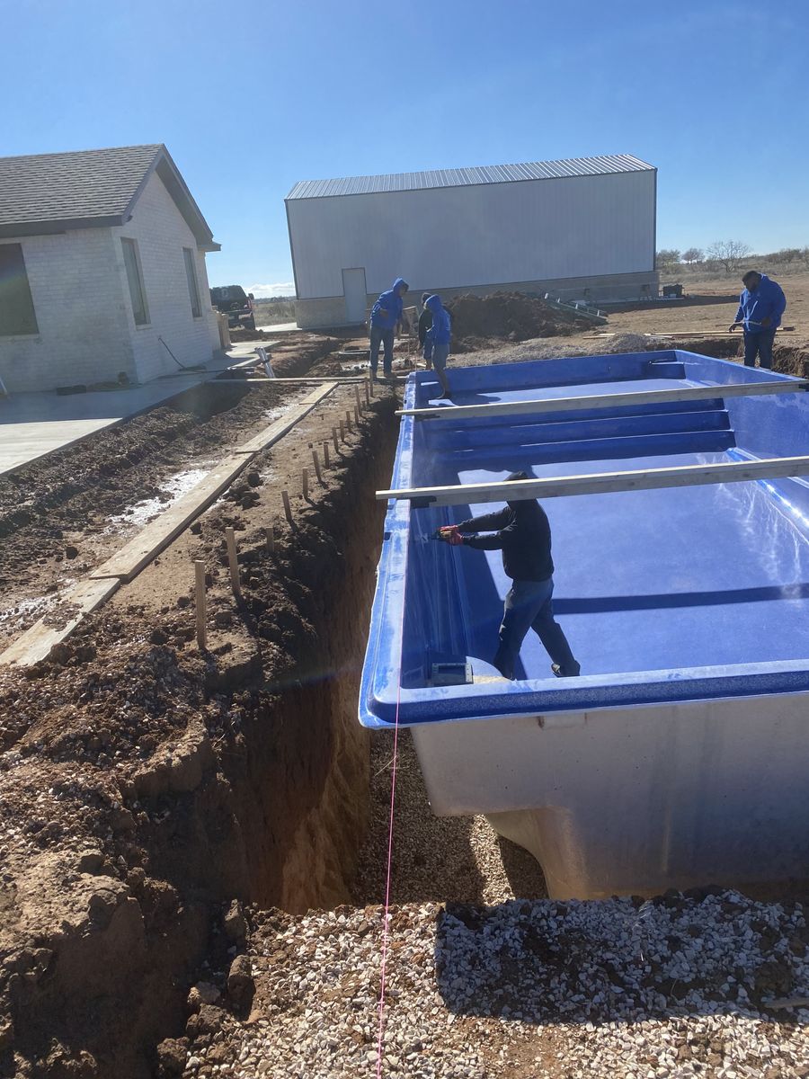 Custom Pool Construction for Cole Landscaping & Pools, LLC in Amarillo, TX