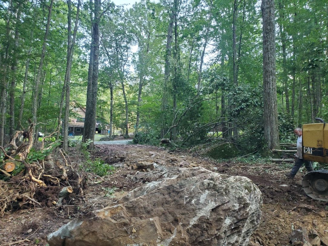 Land Clearing for R McK Excavating in Lake Ariel, PA