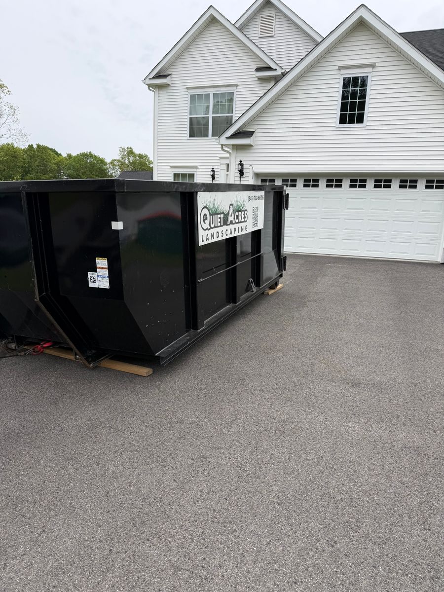 Dumpster Rental for Quiet Acres Landscaping in Dutchess County, NY