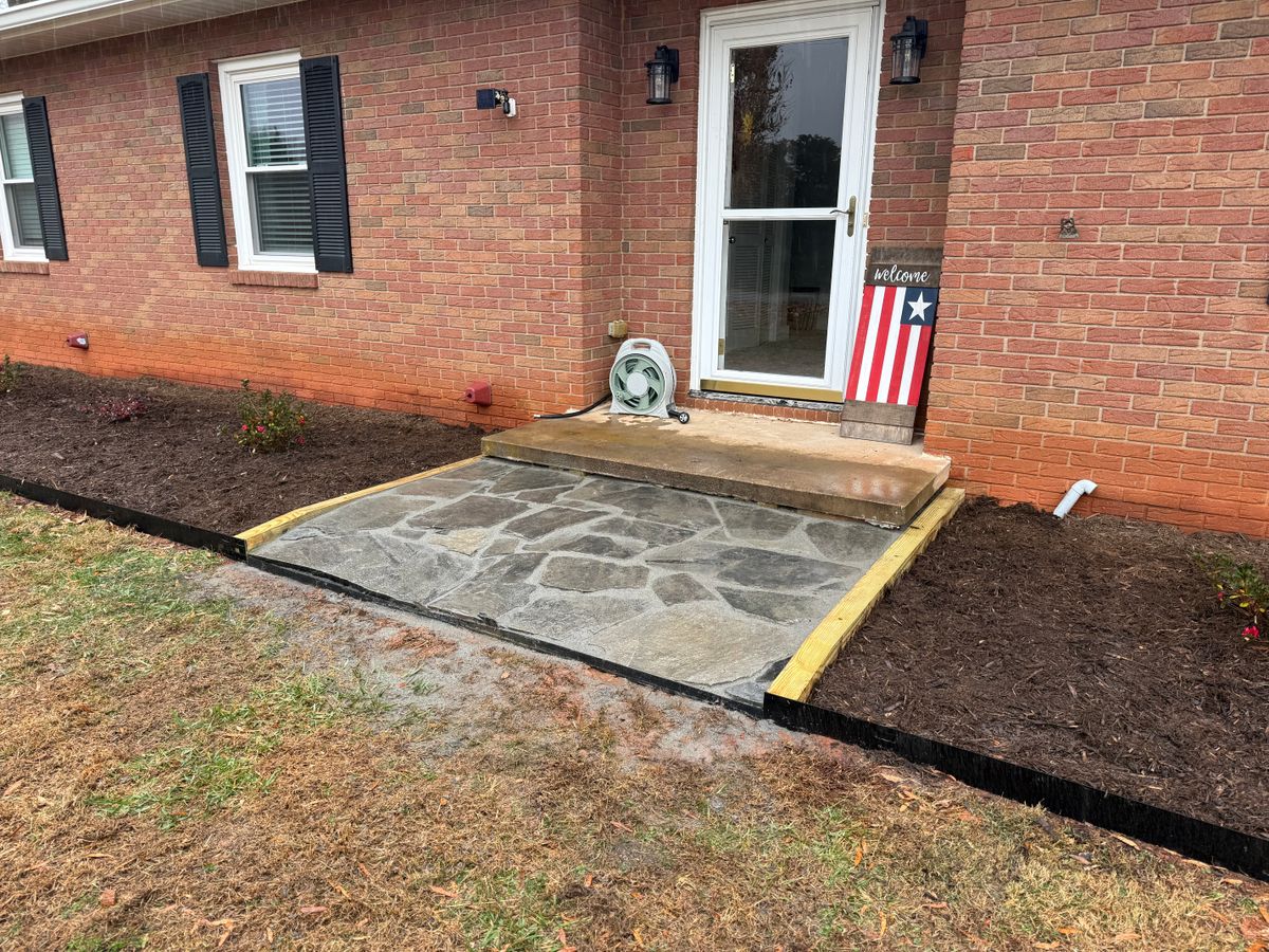 Hardscaping for Quartz Creek in Claremont, NC