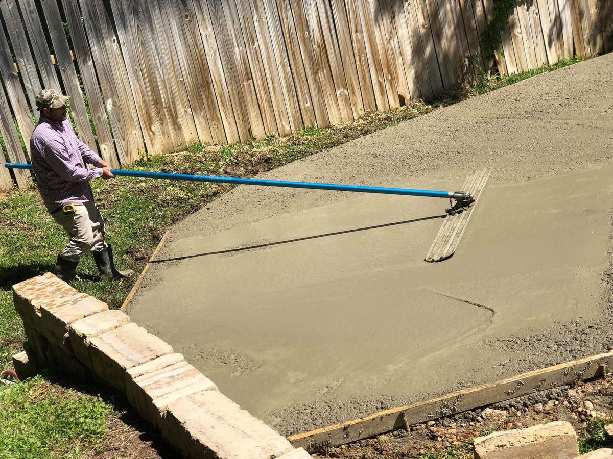 Patio Design & Installation for Central America Concrete Works in Eaglelake, TX