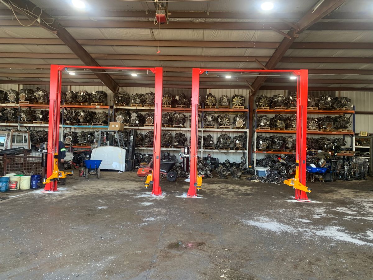 Car lift installation for Mrs. Mechanic LLC in Greensburg, IN