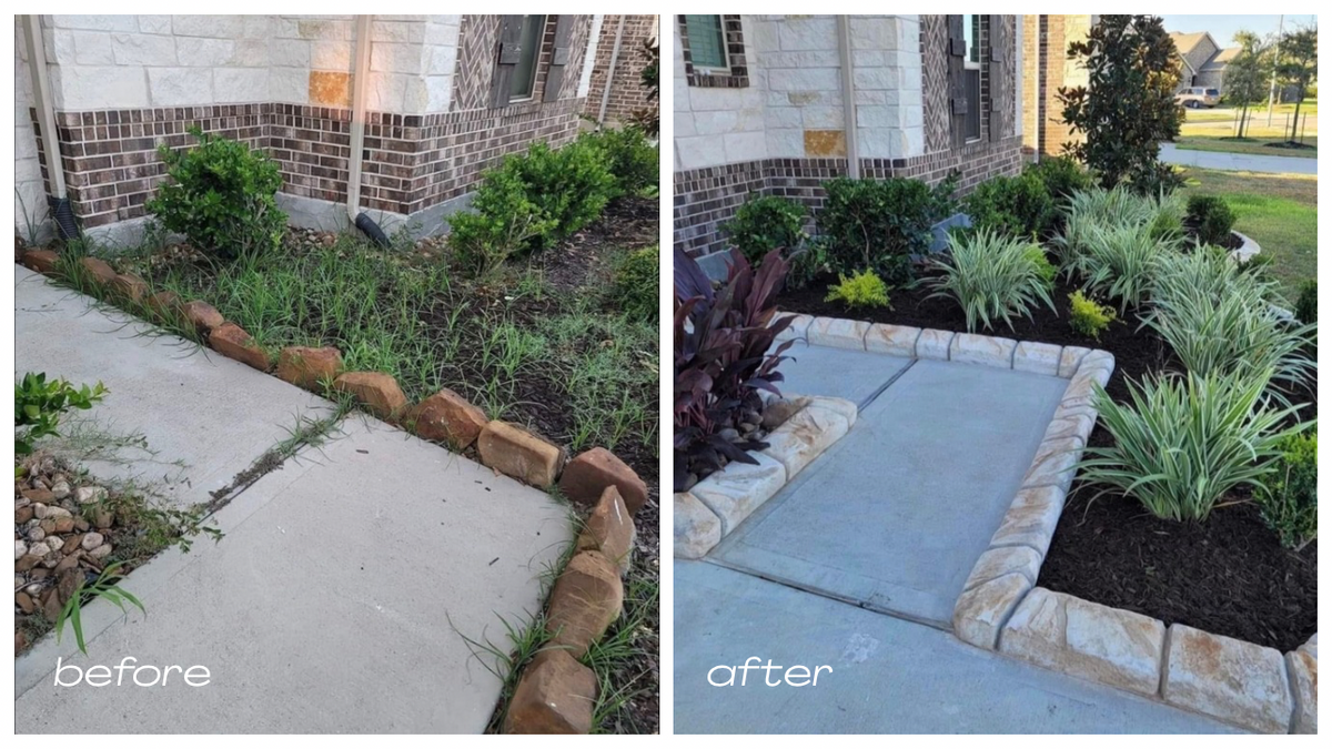 Landscaping for Texas Curb N Borders in Houston, TX