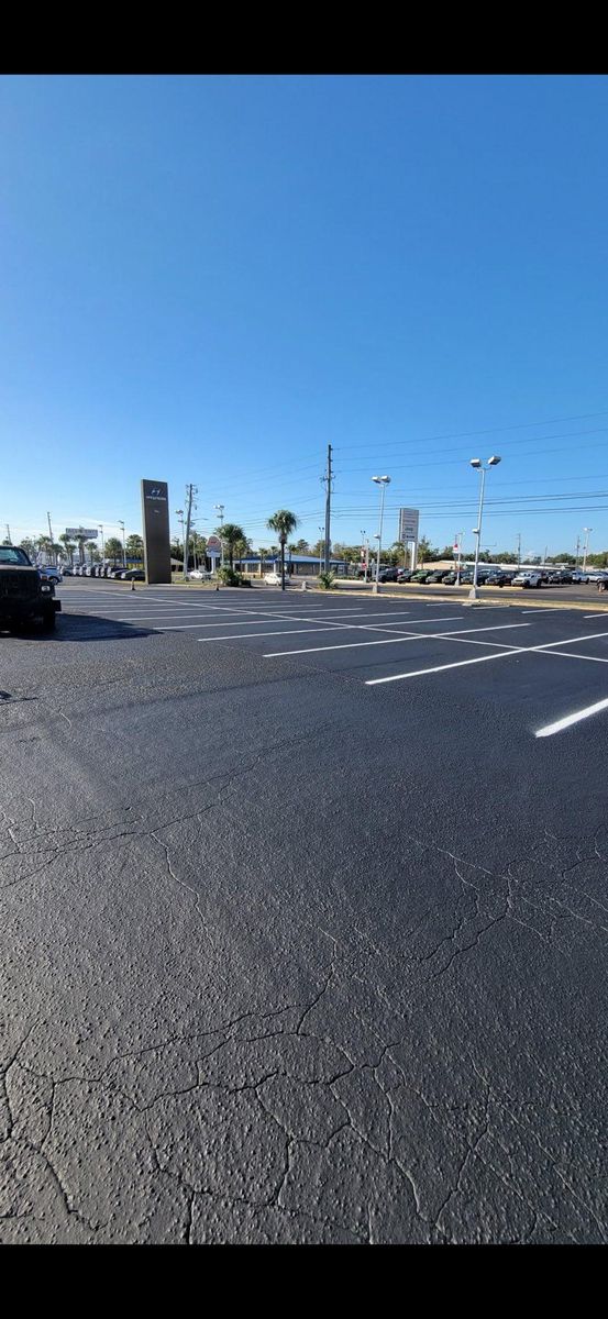 Patching for Alliance Paving in Panama City Beach, FL