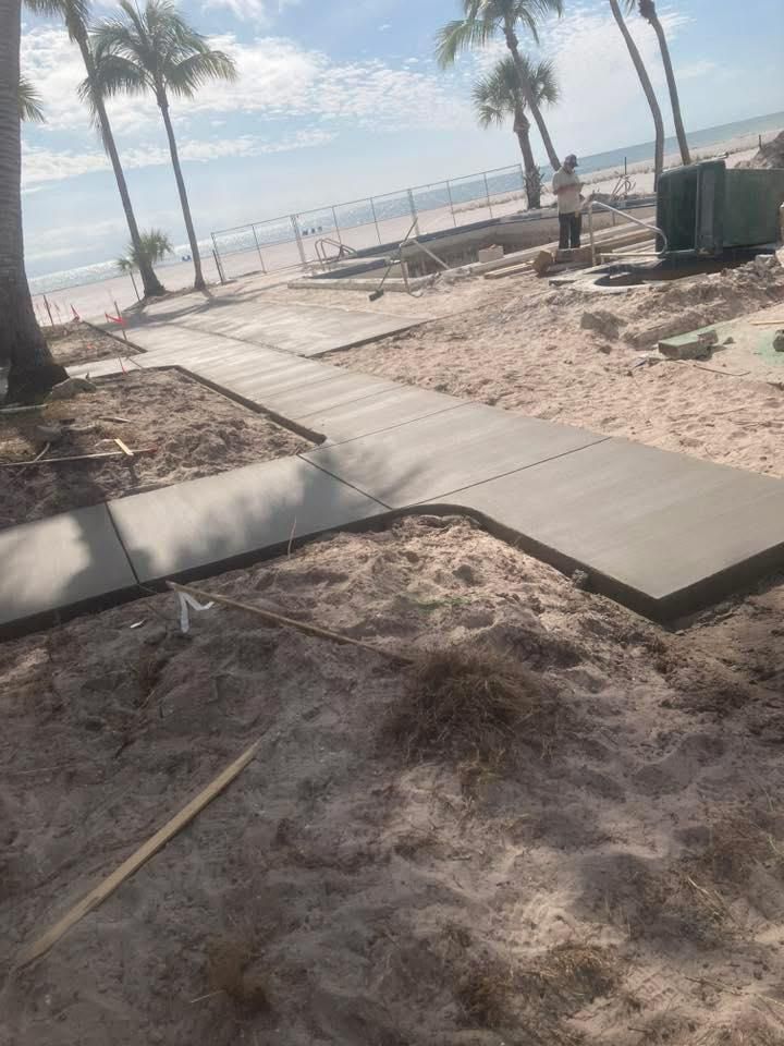 Sidewalk Installation for All Phases Decorative Concrete in Sebring, FL