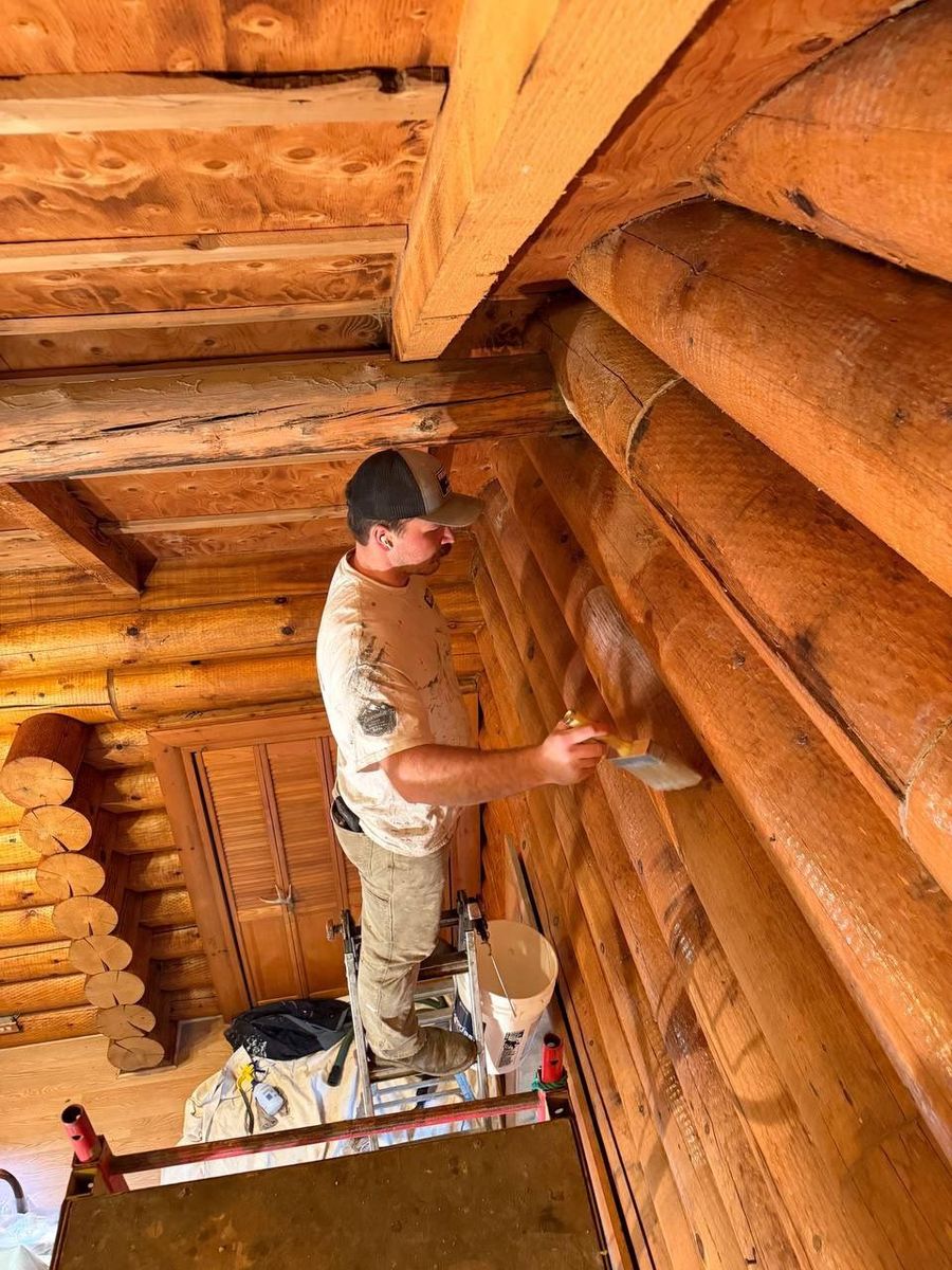 Log Home Refinishing for Chewelah Painting in Spokane, WA