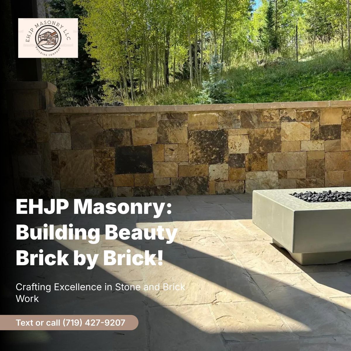 stone work for EHJP Masonry in Silverthorne, CO