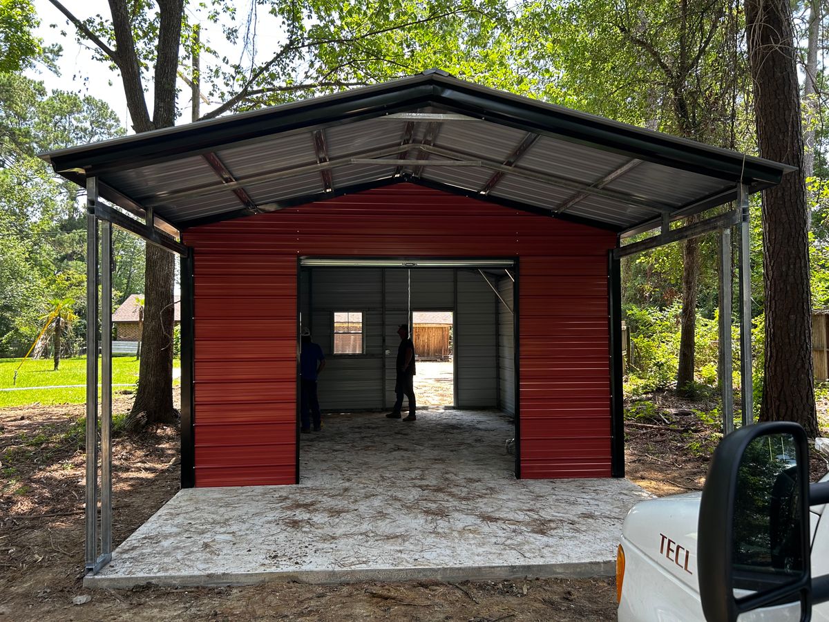 Red Iron Buildings for On-Site Buildings in Vidor, TX