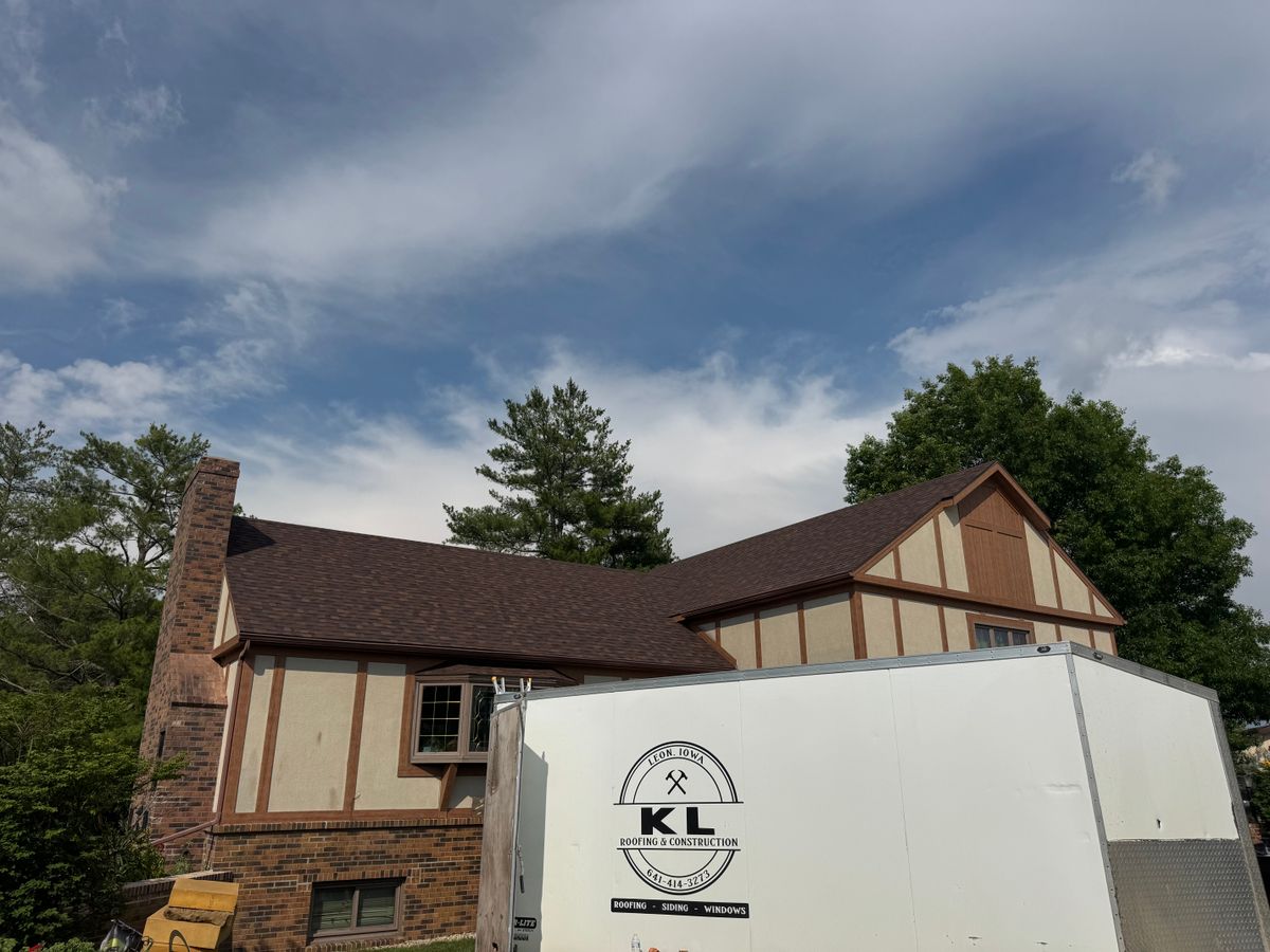 roofing installation for KL Roofing & Construction LLC  in Leon, IA