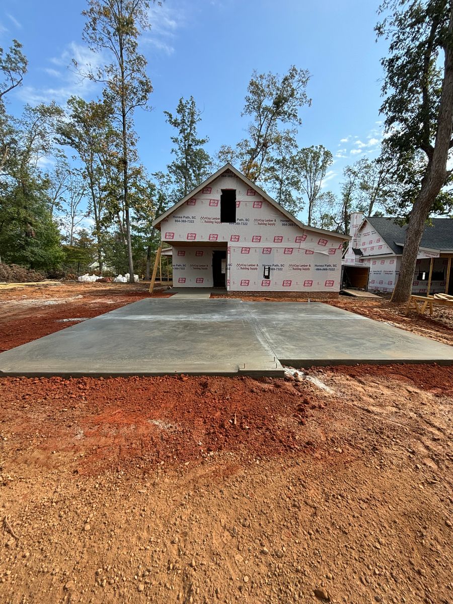 Concrete Flat Work for Baer & Sons Concrete in Greenwood County, SC