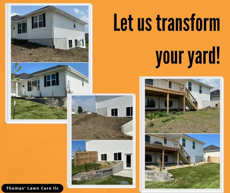 Landscape Design and Installation for Thomas' Lawn Care in Maryville, MO