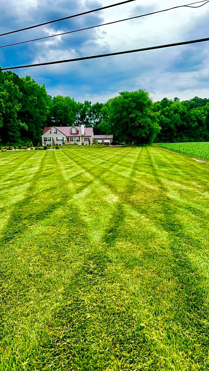 Mowing for Alex’s Grass Care in Salisbury, MD