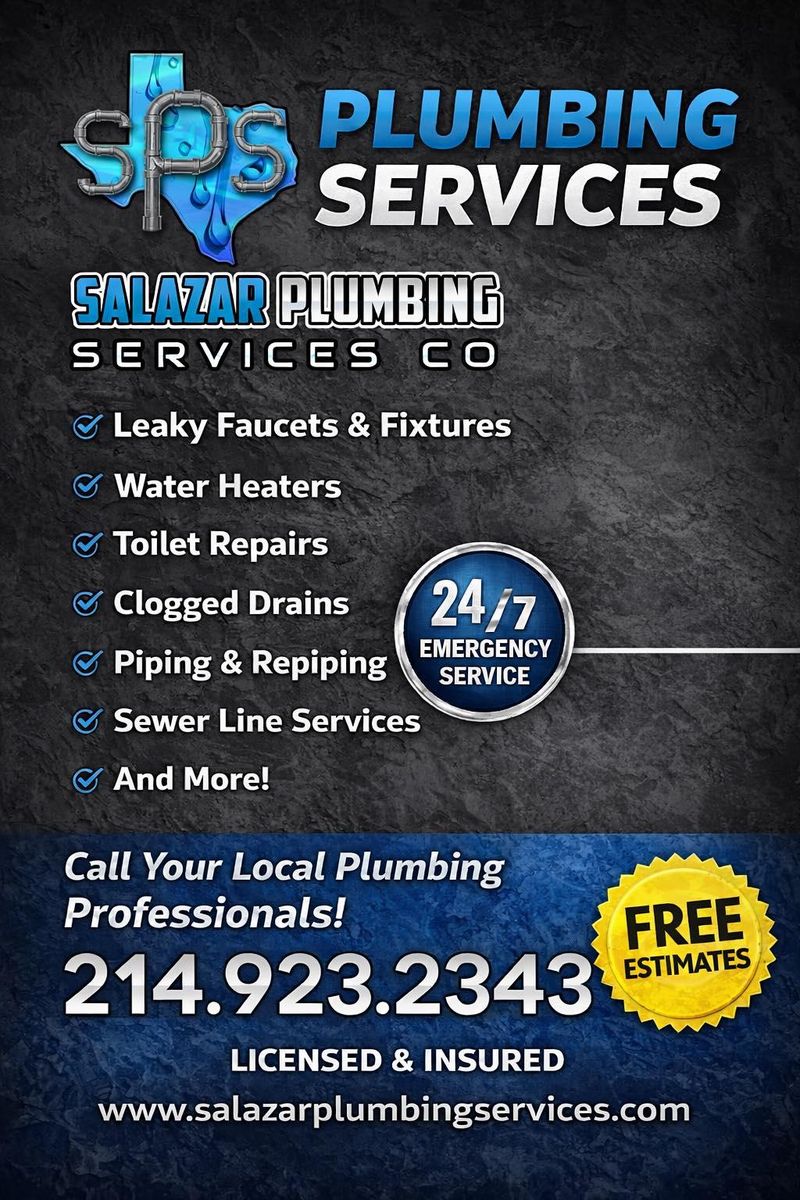 Drain Cleaning for Salazar Plumbing Services Co LLC in Garland, TX