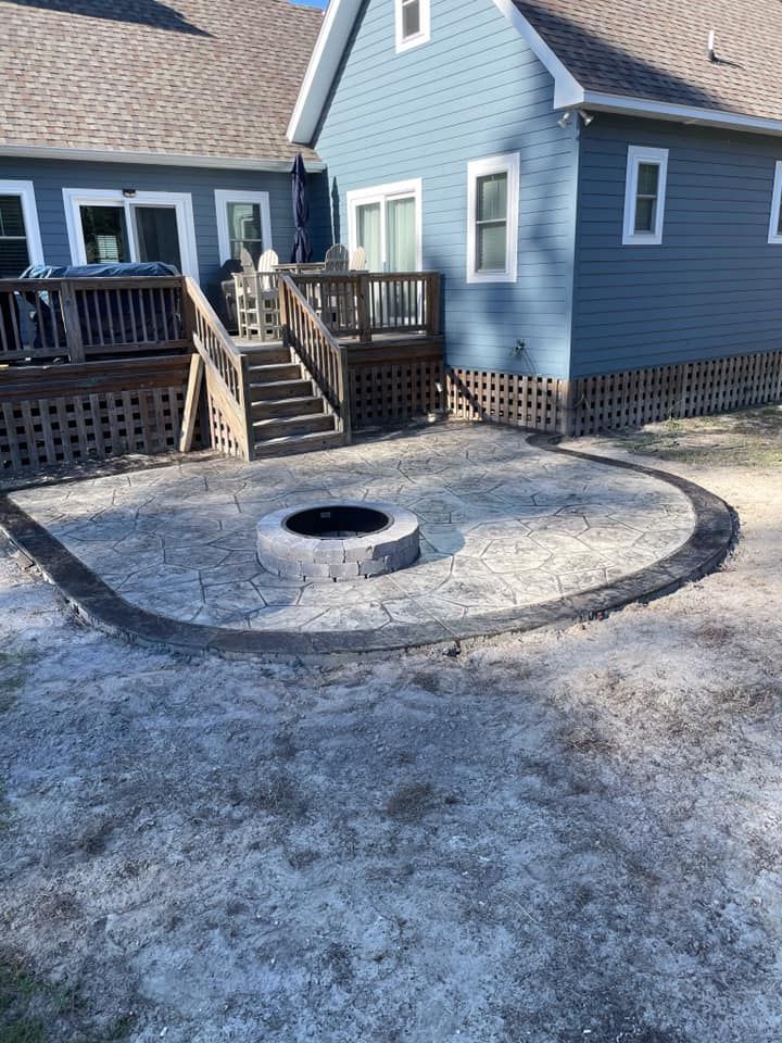 Firepits for Musick Concrete Services in Kitty Hawk, NC