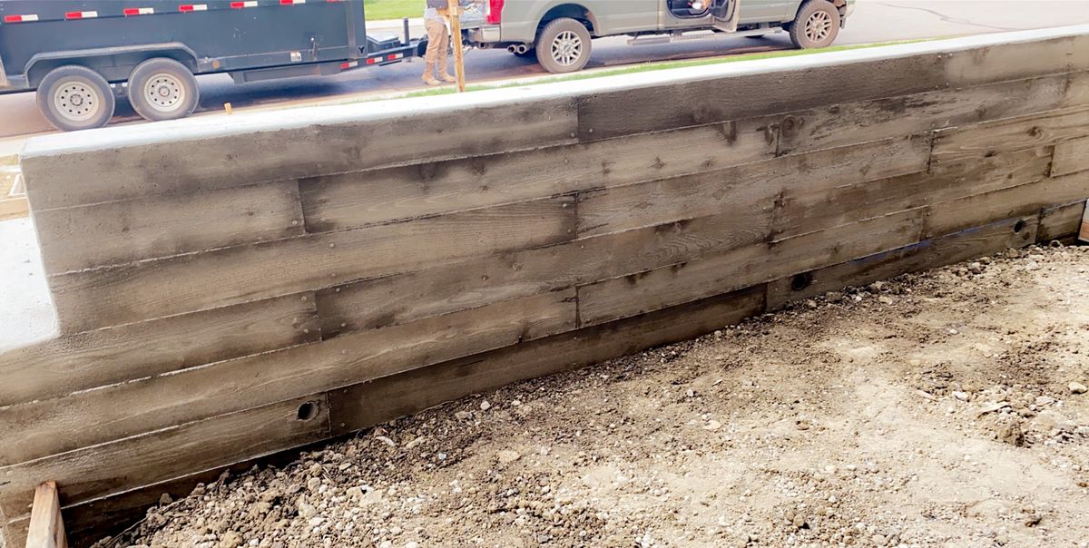 Retaining Wall Construction for B&M Concrete LLC in Longmont, CO