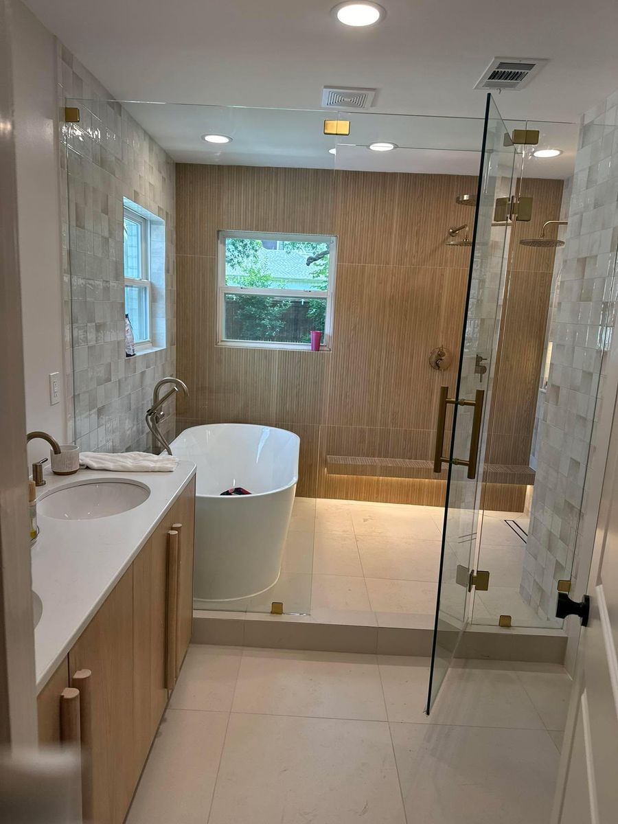 Bathroom Remodel for Champs Construction in Dallas, TX