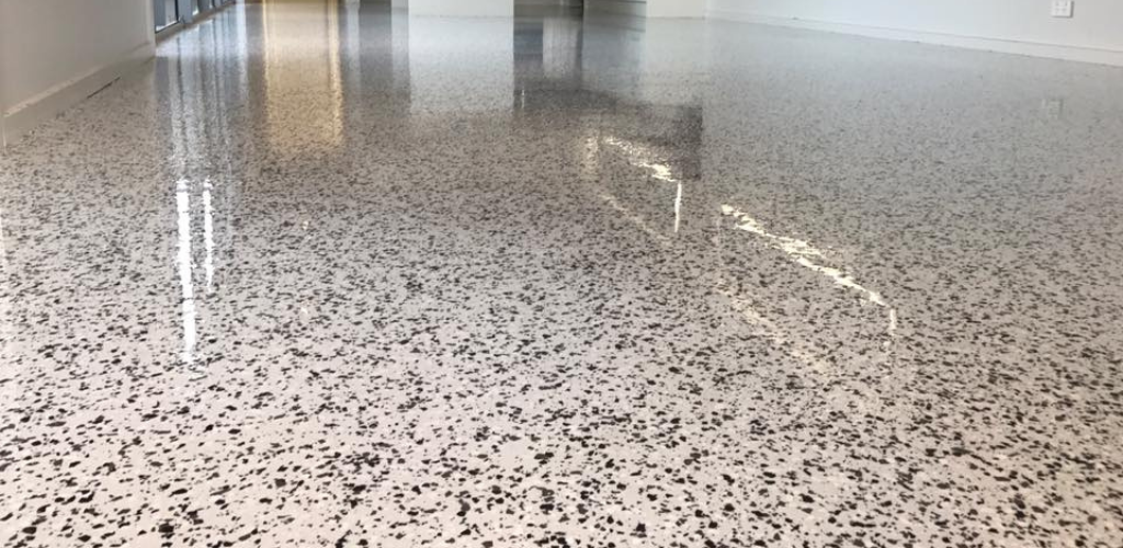 Polyaspartic Floor Coating for D Santis Quick Services, LLC in Naples, FL