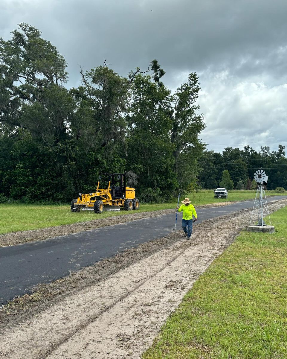 Asphalt Driveway Installation for Lamar Construction in North Central, FL