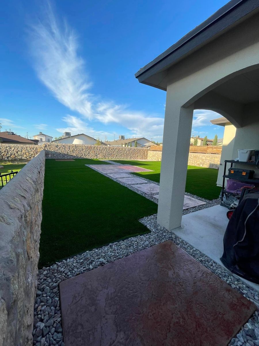 Turf Installation for Oasis Landscaping LLC  in El Paso, TX